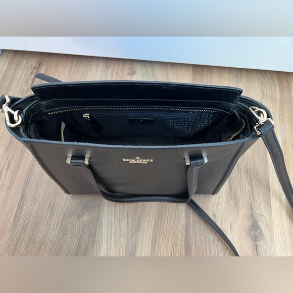 Kate Spade Black Leather Small Geraldine Patterson Drive Medium Size Handbag - Picture 8 of 15